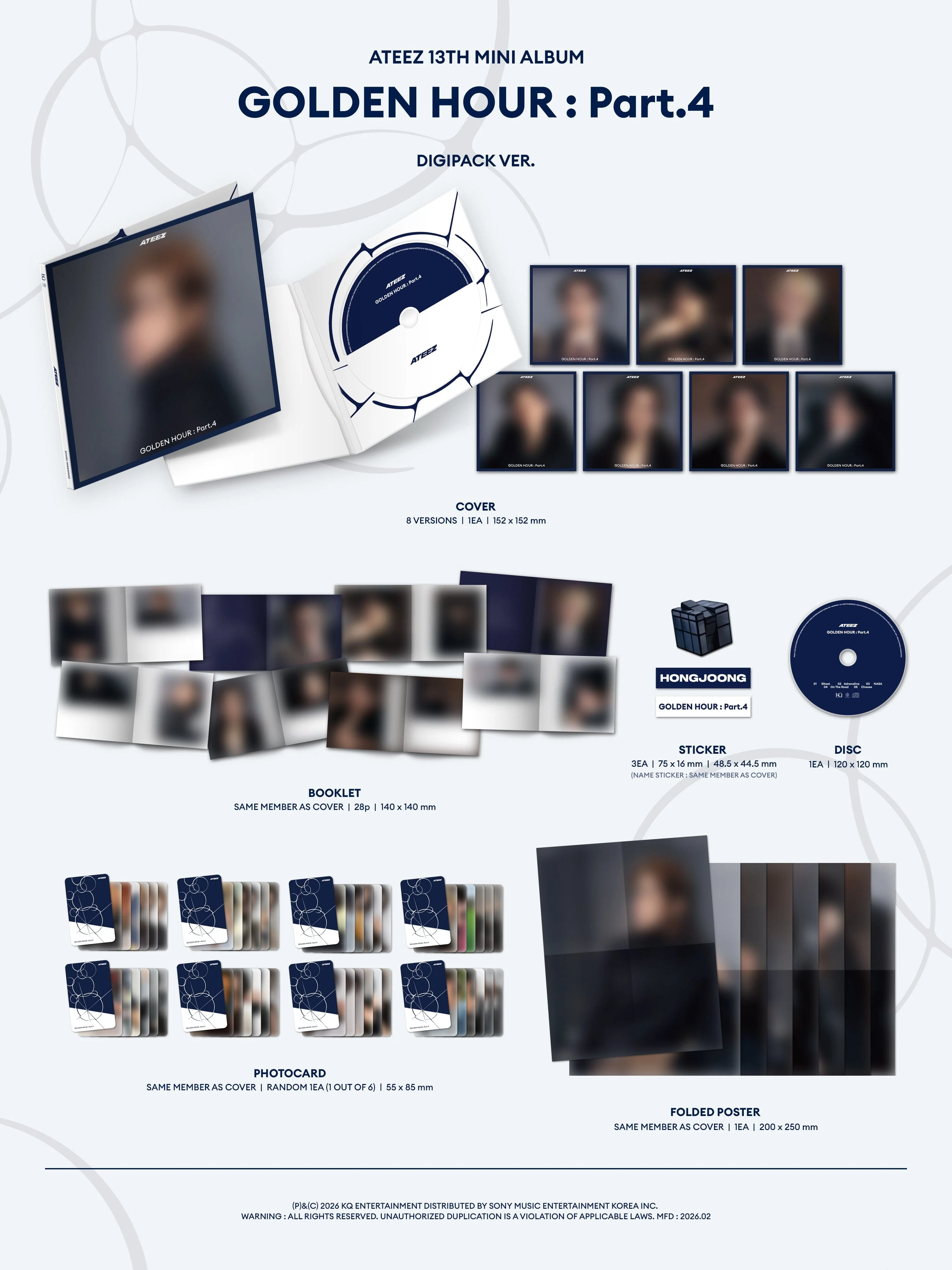 ATEEZ - GOLDEN HOUR : PART.4 (DIGIPACK VER.) - Image 2