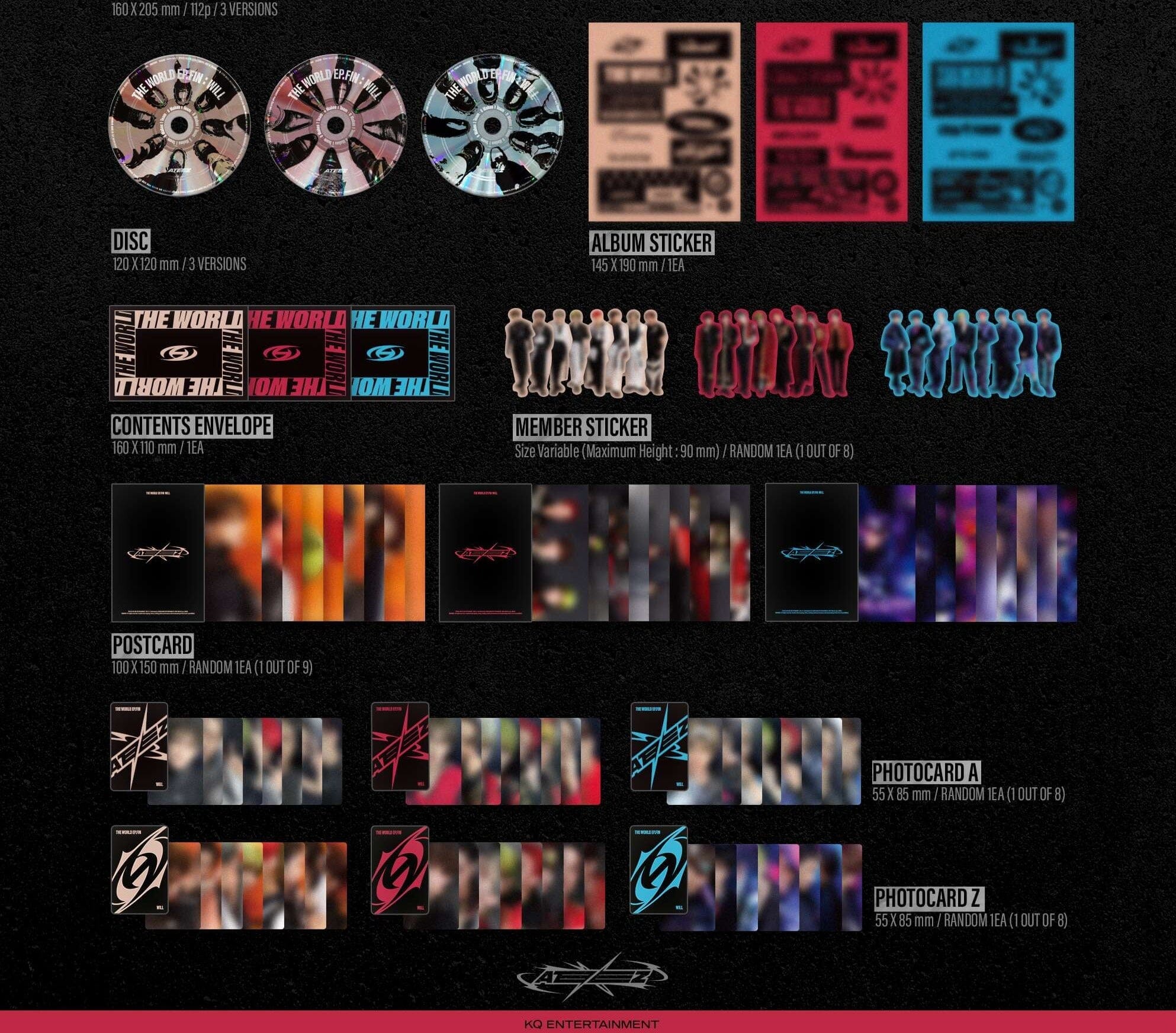 ATEEZ - THE WORLD EP.FIN : WILL (2ND FULL ALBUM) MK LUCKY DRAW - Image 7