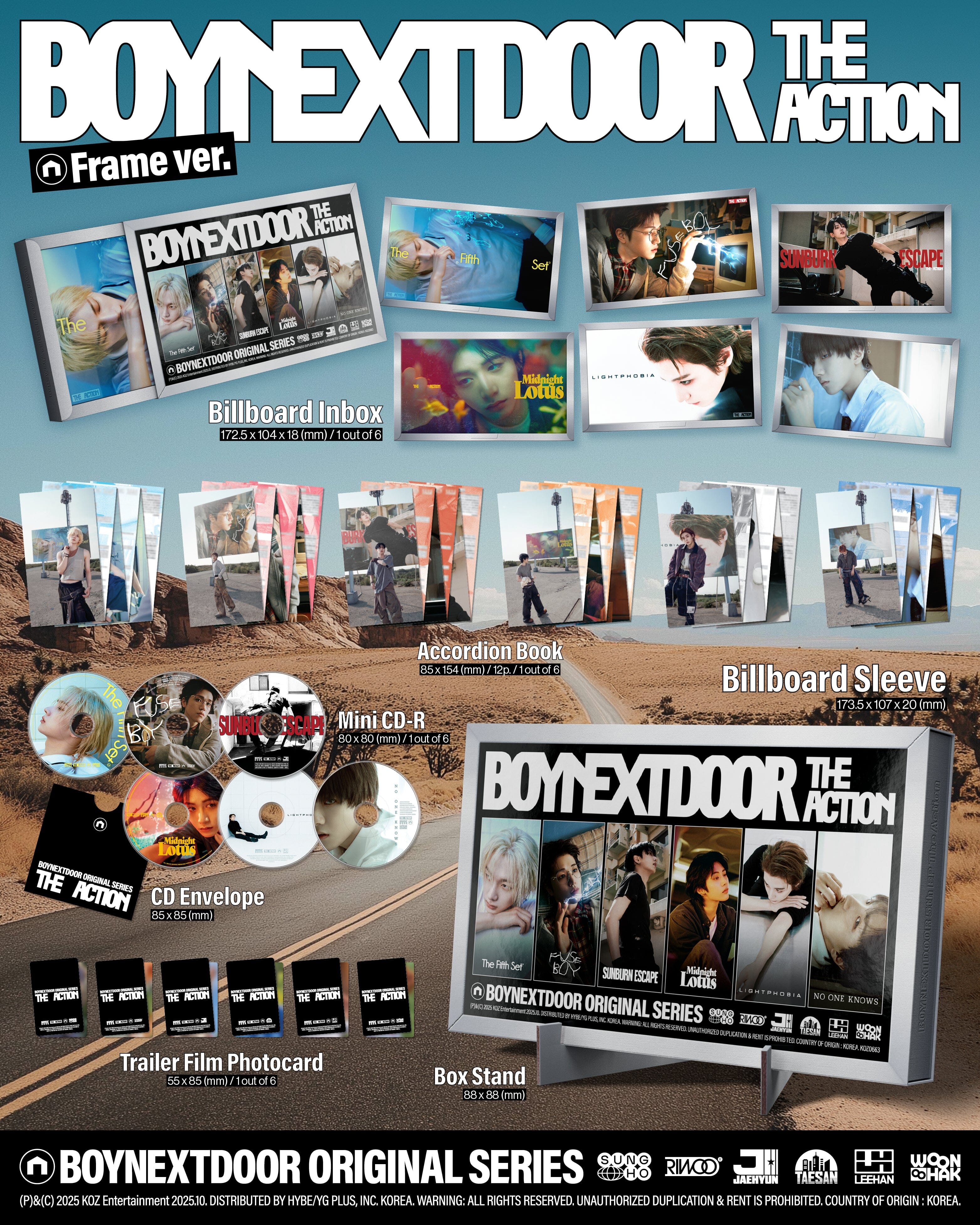 BOYNEXTDOOR - THE ACTION (FRAME VER.) - Image 2
