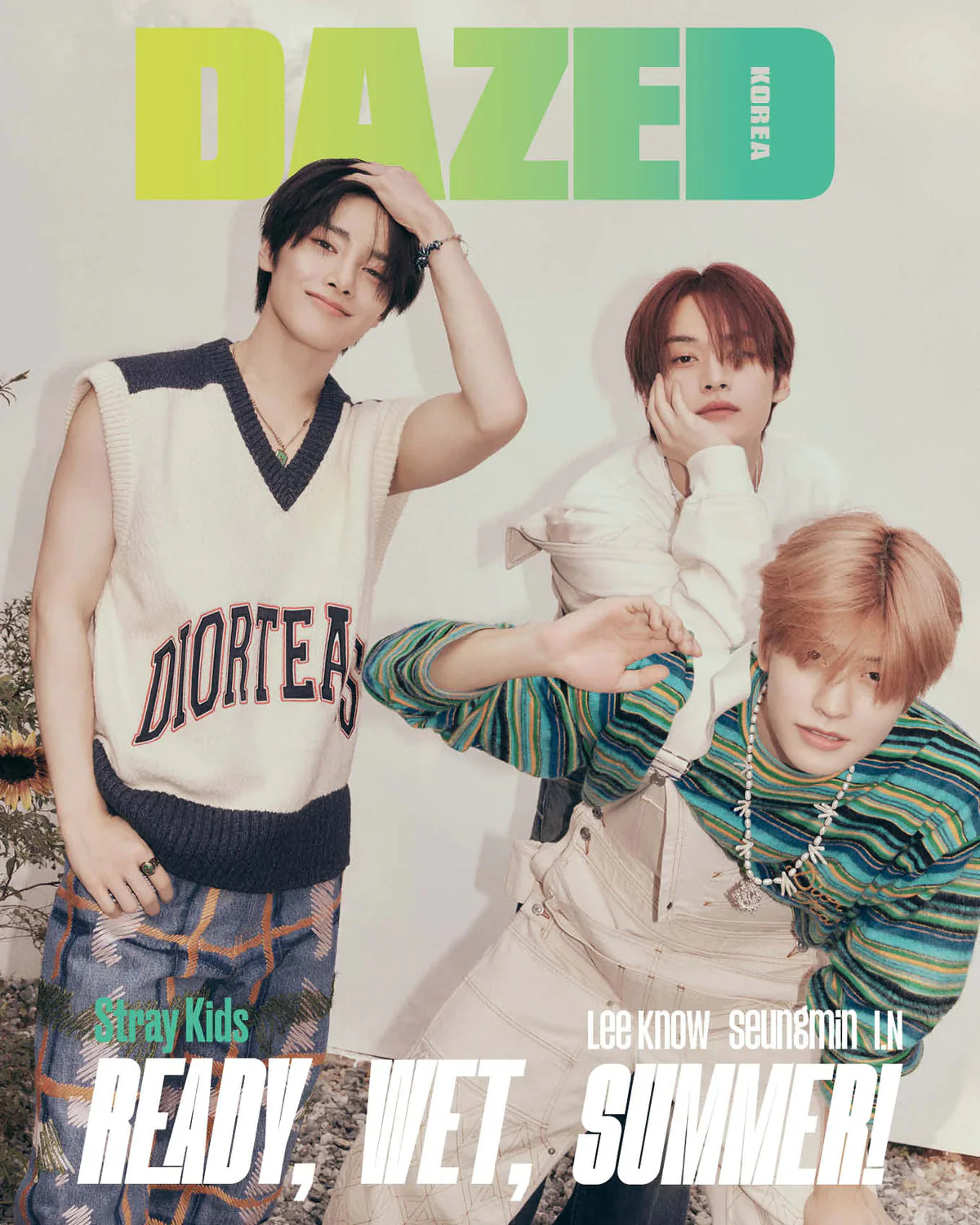 STRAY KIDS (Lee Know, Seungmin, I.N) - DAZED MAGAZINE (2023 July Issue) - Image 5