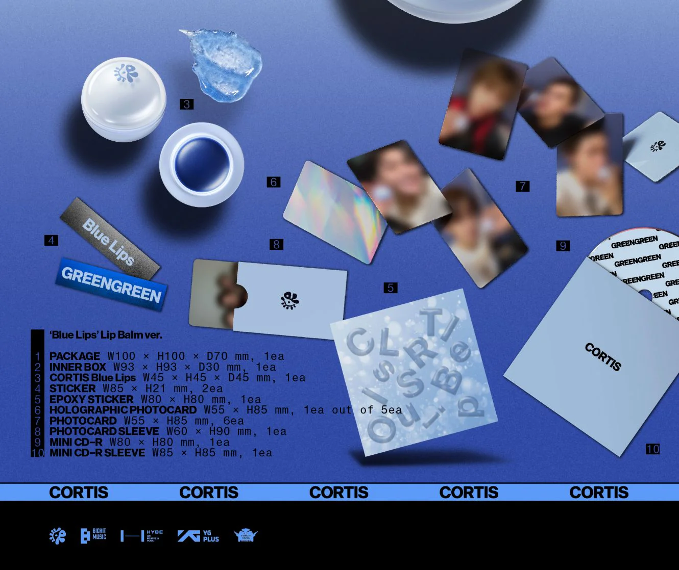 CORTIS - GREENGREEN ('BLUE LIPS' LIP BALM VER.) - Image 3