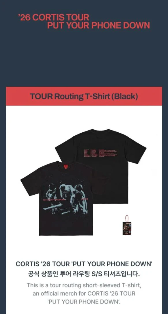 CORTIS - T-SHIRT ('26 CORTIS TOUR : PUT YOUR PHONE DOWN MD) - Image 11