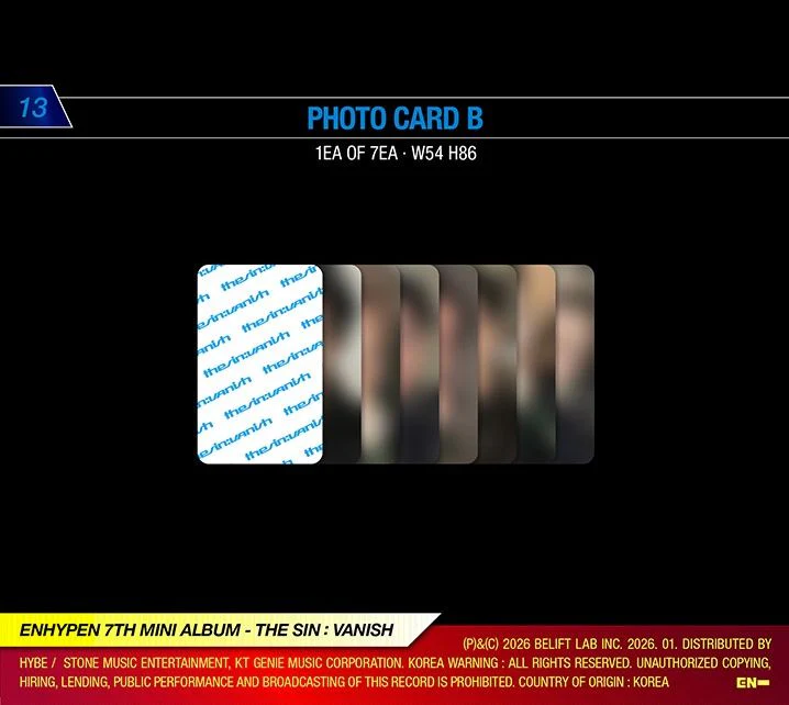 ENHYPEN - THE SIN: VANISH + APPLE MUSIC GIFT - Image 22