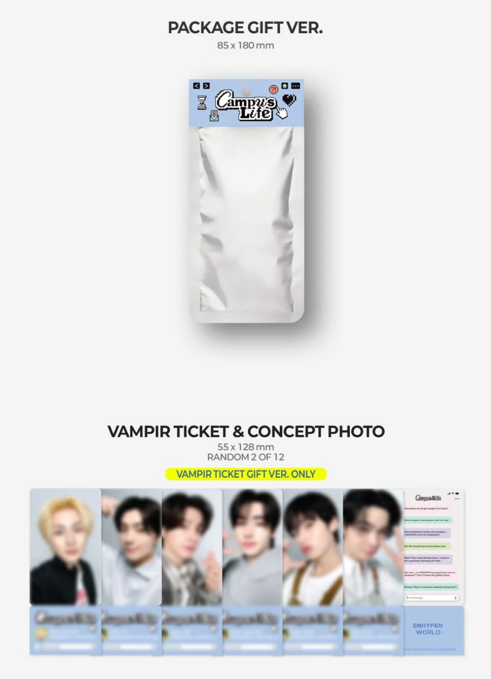 ENHYPEN - WORLD COUPON CARD COLLECTION (CAMPUS LIFE VER.) - Image 15