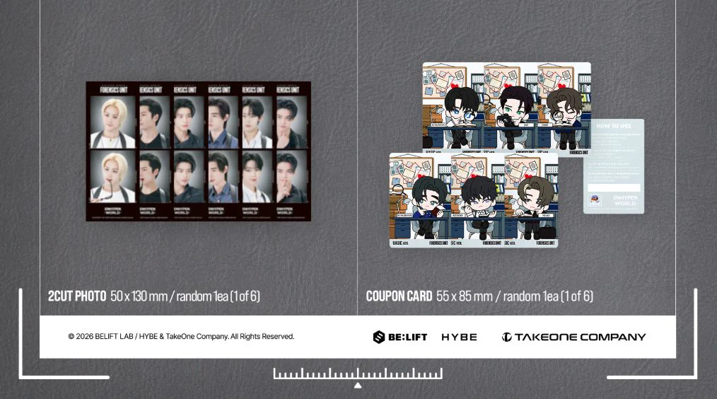 ENHYPEN - WORLD COUPON CARD COLLECTION (FORENSICS UNIT VER.) - Image 3