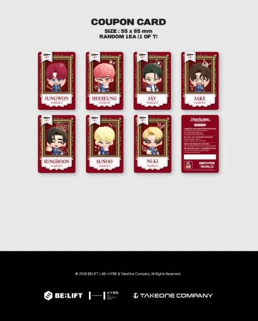 ENHYPEN - WORLD COUPON CARD COLLECTION (HIGH SCHOOL VER.) - Image 16