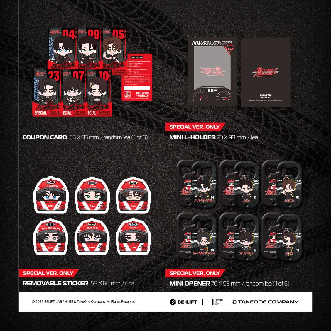ENHYPEN - WORLD COUPON CARD COLLECTION (SPEED RACER VER.) - Image 6