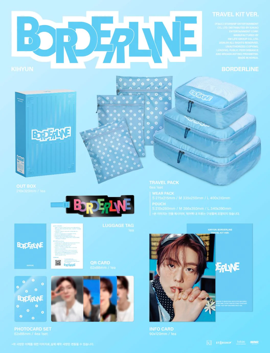 KIHYUN (MONSTA X) - BORDERLINE (TRAVEL KIT VER.) - Image 2