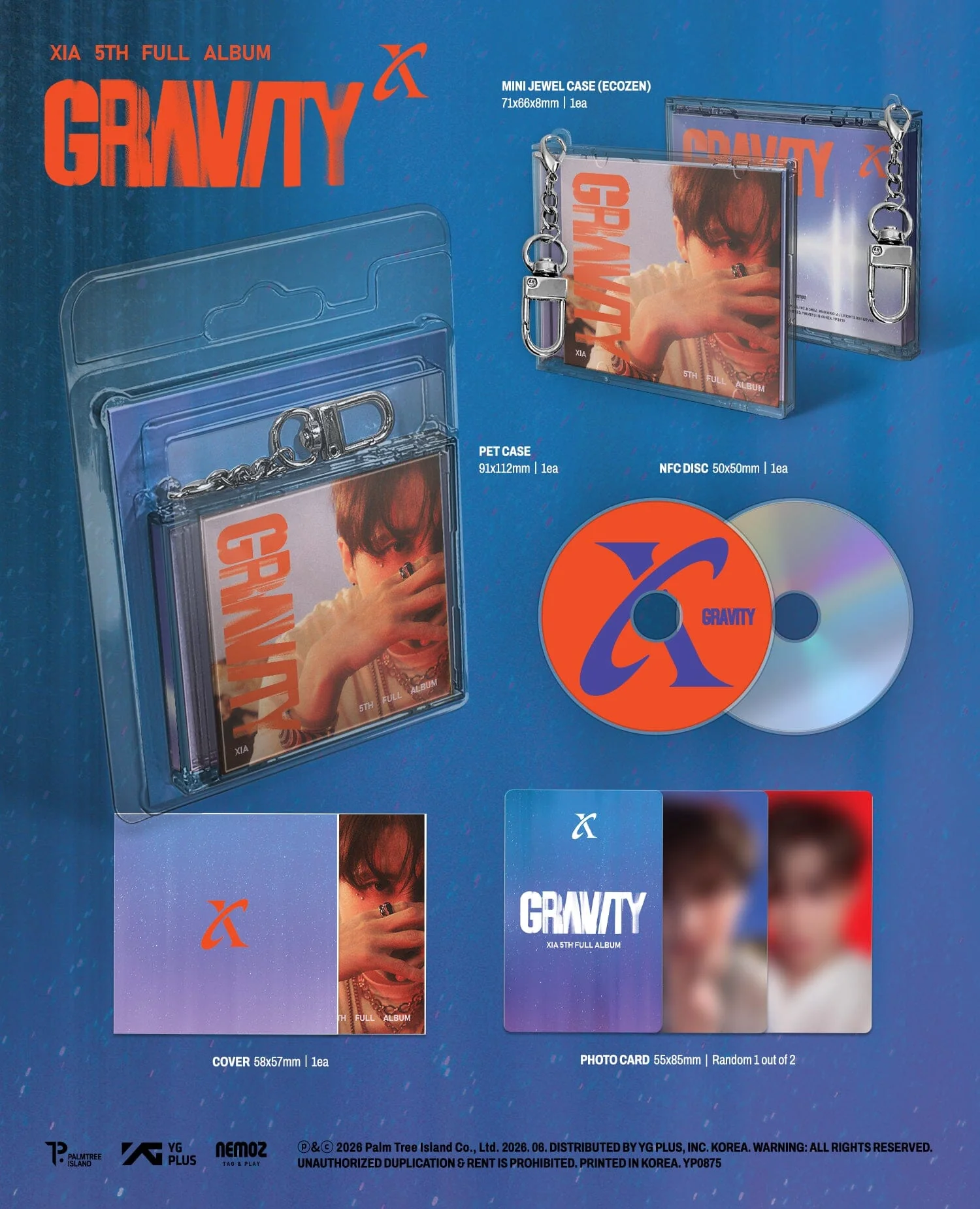 KIM JUNSU (JX) - GRAVITY (KEYRING VER.) (LIMITED EDITION) - Image 2