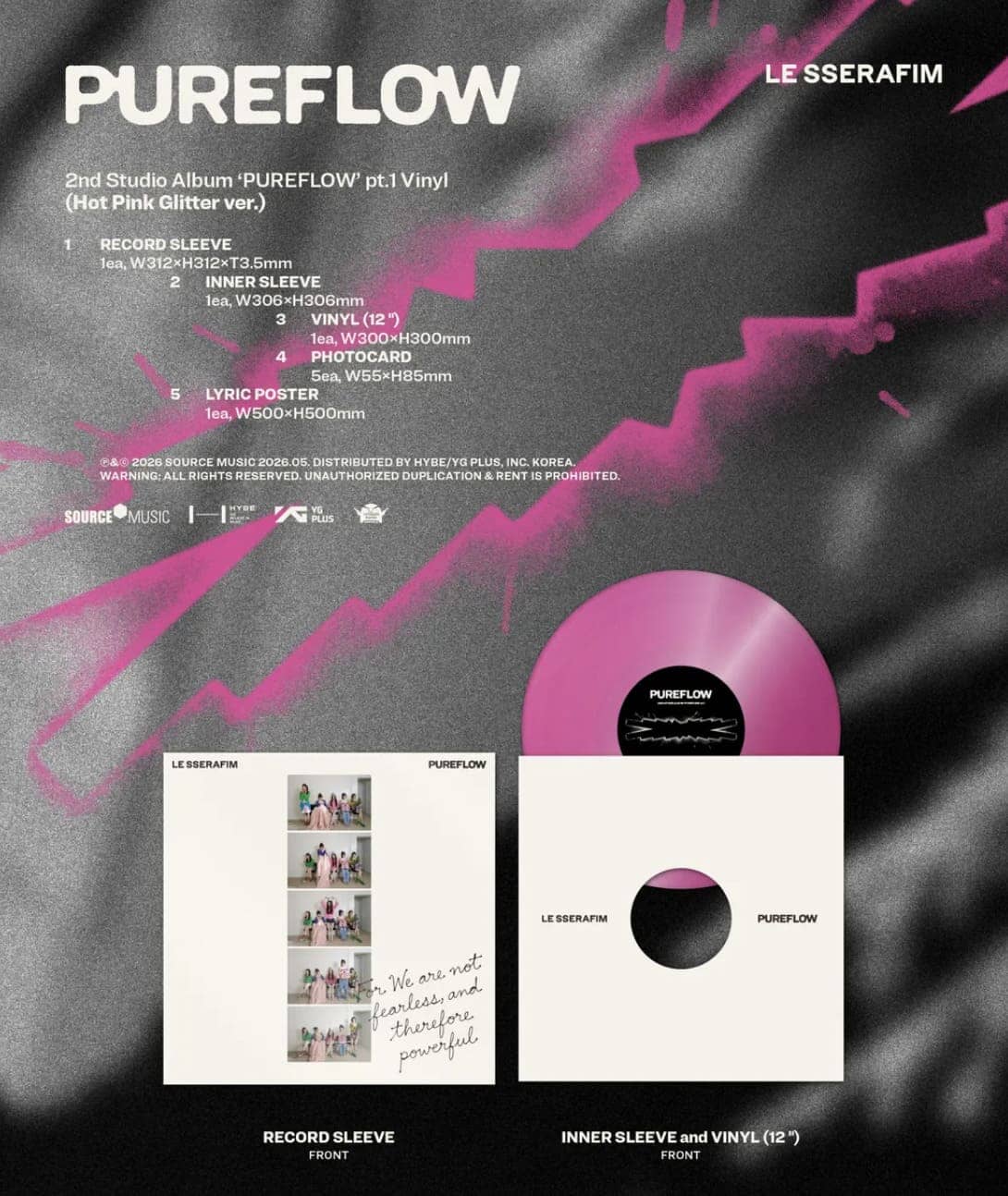 LE SSERAFIM - 'PUREFLOW' PT.1 (VINYL) - Image 4