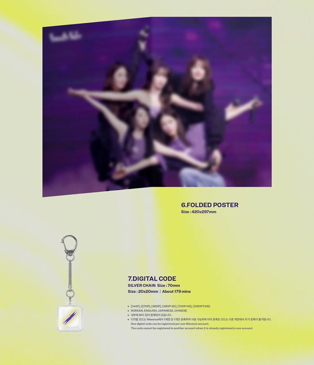 LE SSERAFIM - TOUR 'EASY CRAZY HOT' ENCORE IN SEOUL (DIGITAL CODE) + Accordion Postcard - Image 8
