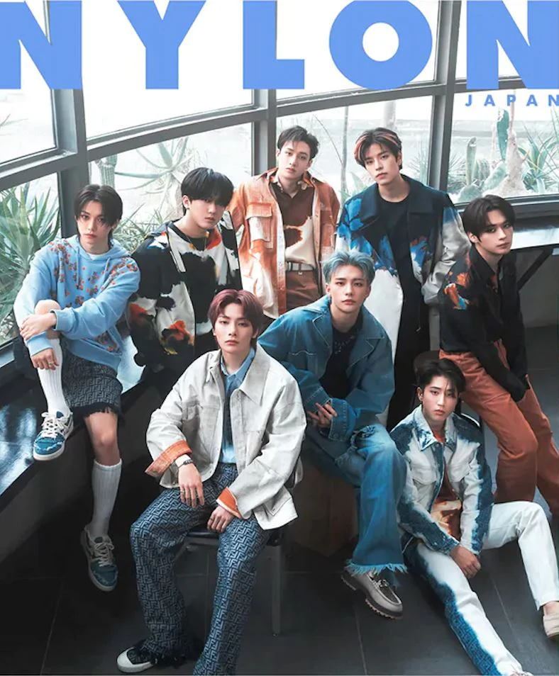 STRAY KIDS: DOUBLE SIDE COVER NYLON (JAPAN MAGAZINE 2023 MARCH ISSUE) - Image 3