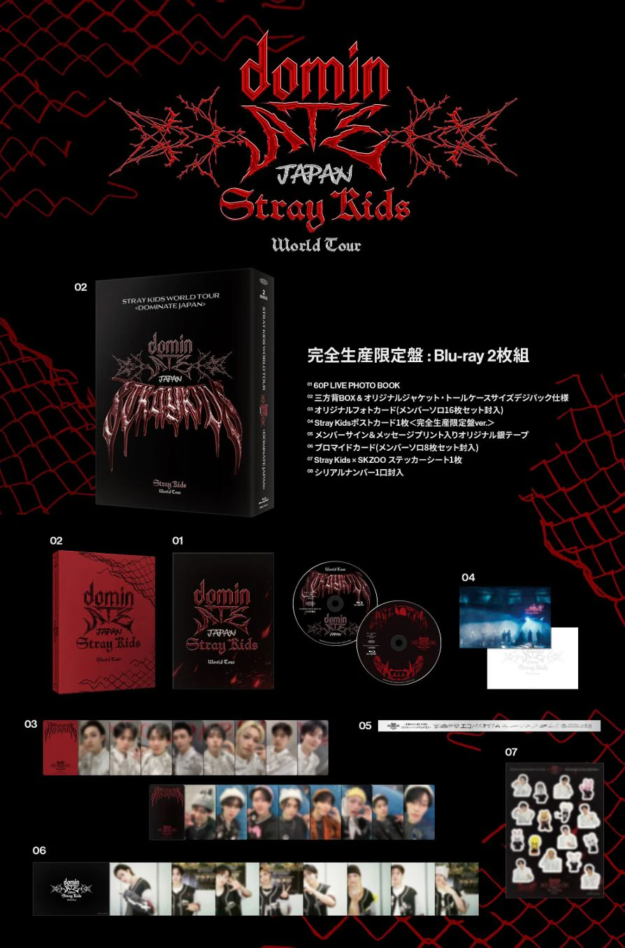 STRAY KIDS - WORLD TOUR 'DOMINATE JAPAN' (BLU-RAY) + HMV Gift - Image 5