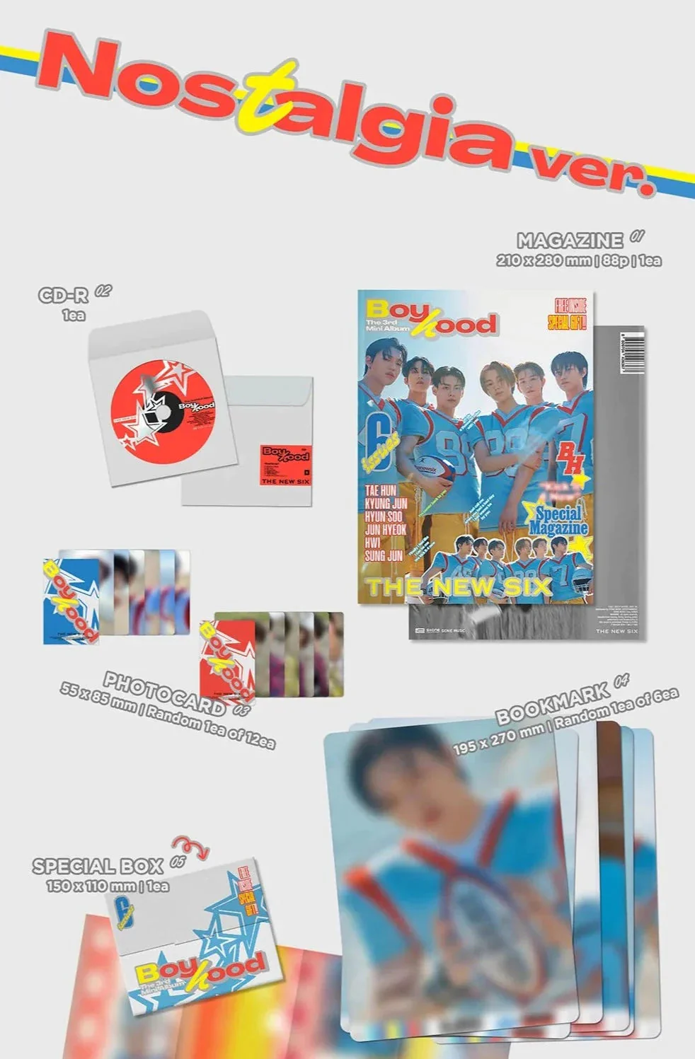 THE NEW SIX (TNX) - BOYHOOD (3RD MINI ALBUM) SIGNED - Image 5