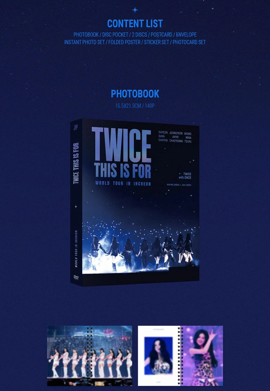 TWICE - 'THIS IS FOR' WORLD TOUR IN INCHEON (DVD & BLU-RAY) + Original Ticket - Image 2