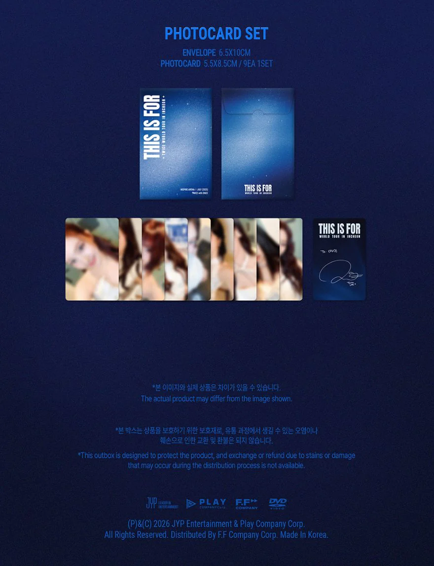 TWICE - 'THIS IS FOR' WORLD TOUR IN INCHEON (DVD & BLU-RAY) + Original Ticket - Image 7