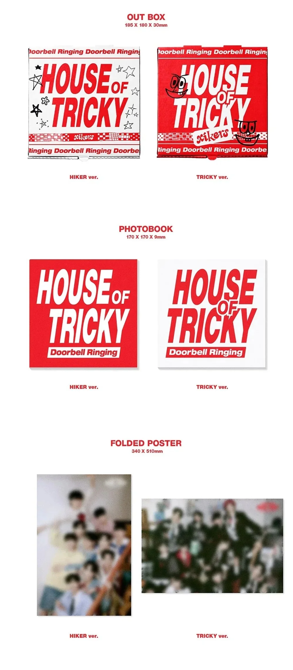 XIKERS - HOUSE OF TRICKY DOORBELL RINGING (1ST MINI ALBUM) SIGNED - Image 6